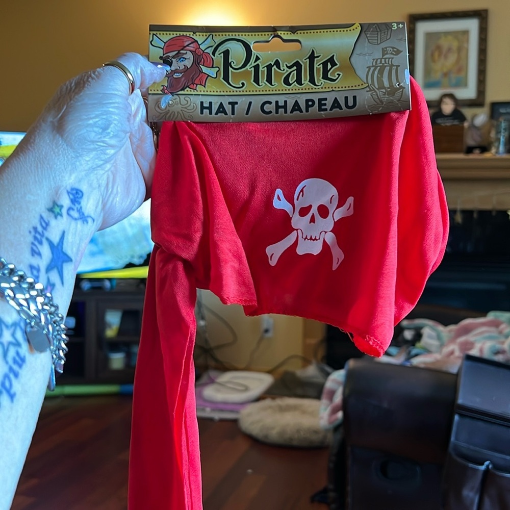 Red Pirate Head Scarf​